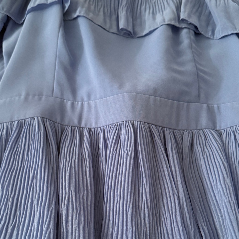 Adelyn Rae Blue Ruffled Dress - Picture 8 of 8
